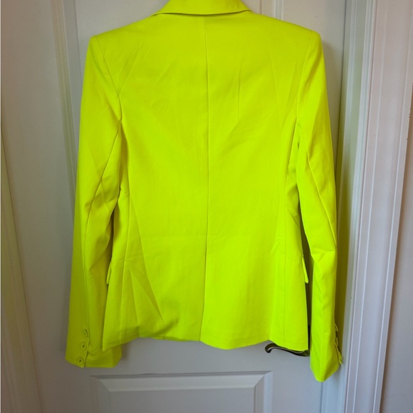 Hanifa Neon Yellow Women's Blazer - Picture 3 of 3